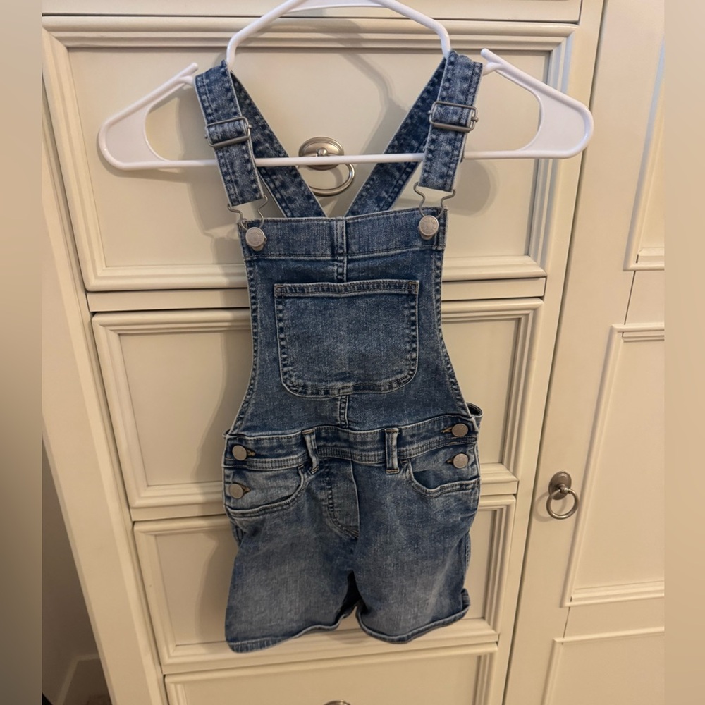 Crewcuts Blue Denim Overalls Shorts